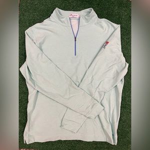 Peter Millar Quarter Zip Seaside Texas Golf Green Large